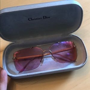 Christian Dior vintage pink sunglasses